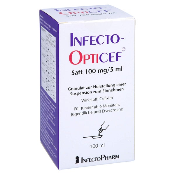 INFECTOOPTICEF Saft 100 mg/5 ml Gran.z.Sus.-Herst. 2X50 ml