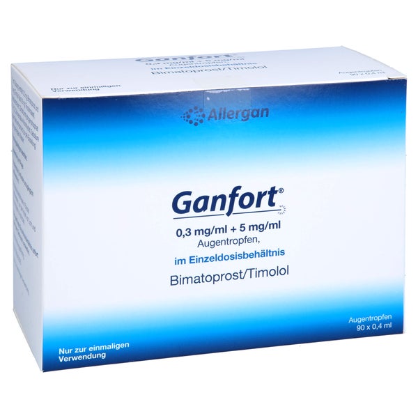 GANFORT 0,3 mg/ml + 5 mg/ml AT im Einzeldosisbeh.B 90X0,4 ml