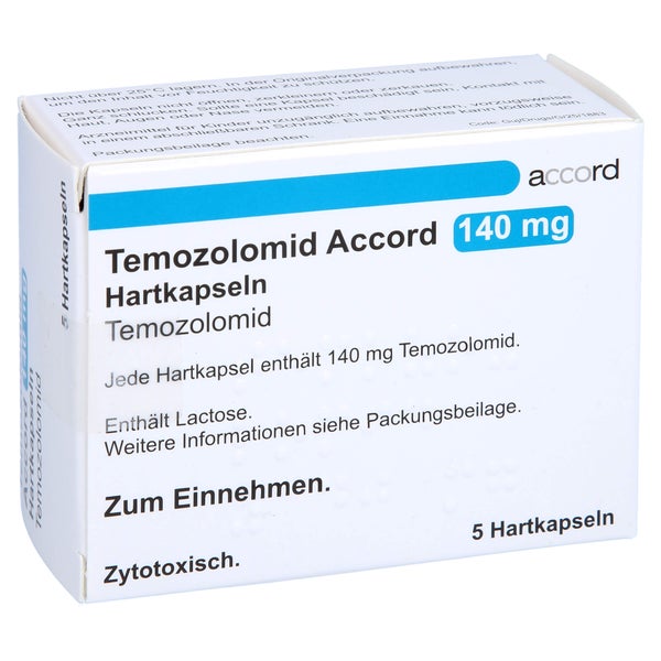 TEMOZOLOMID Accord 140 mg Hartkapseln Sachets 5 St