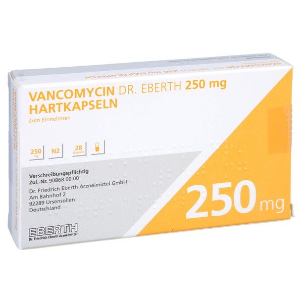 Vancomycin Dr.eberth 250 mg Hartkapseln 28 St