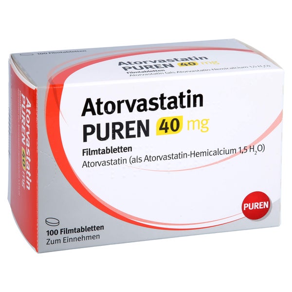 Atorvastatin Puren 40 mg Filmtabletten 100 St