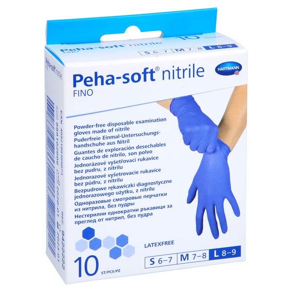 Peha-soft Nitrile fino Unt.Hands.unsteri 10 St