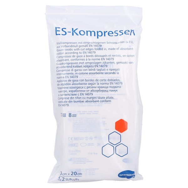 Es-kompressen Steril 10x20 cm 8fach 5X2 St