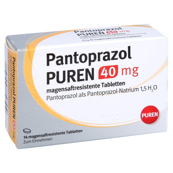 PANTOPRAZOL PUREN 40 mg magensaftres.Tabletten 14 St