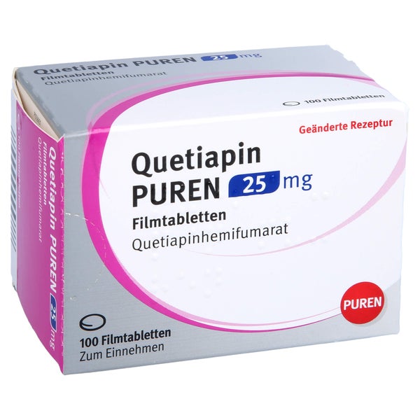 Quetiapin Puren 25 mg Filmtabletten 100 St