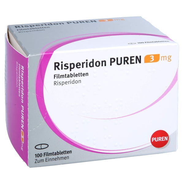 Risperidon Puren 3 mg Filmtabletten 100 St