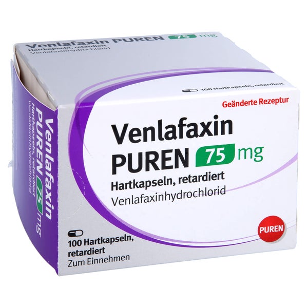 VENLAFAXIN PUREN 75 mg Hartkapseln retardiert 100 St