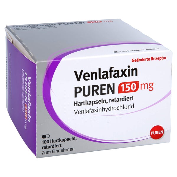 VENLAFAXIN PUREN 150 mg Hartkapseln retardiert 100 St
