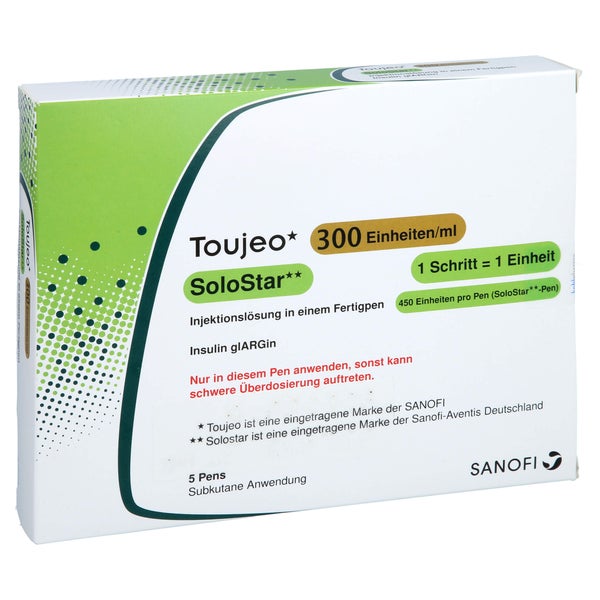TOUJEO 300 E/ml SoloStar Inj.-Lsg.i.e.Fertigpen 5X1,5 ml
