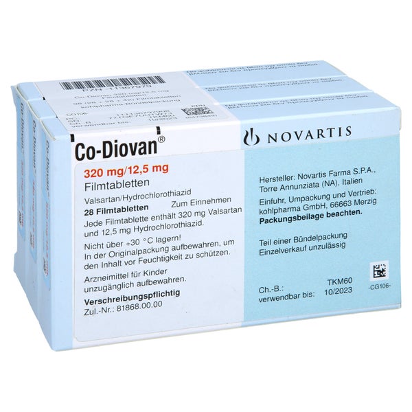 Codiovan 320 Mg/12,5 mg Filmtabletten 98 St