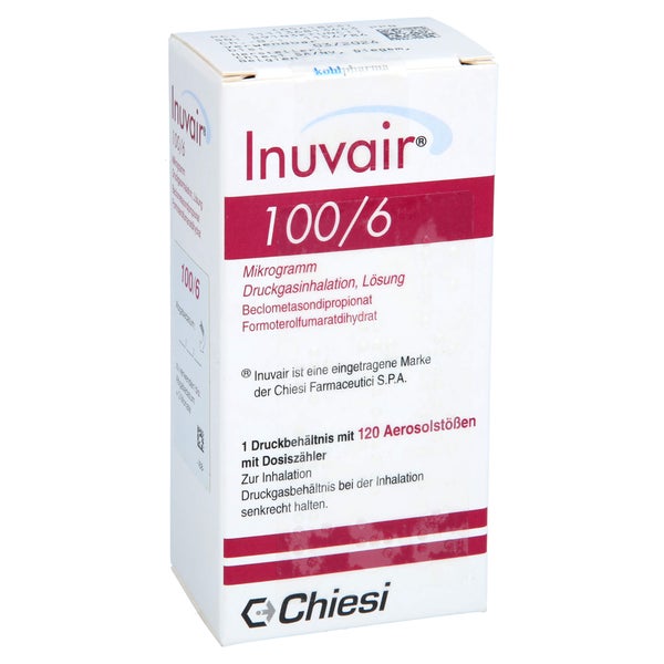INUVAIR 100/6 µg 120 Hub Druckgasinhalat 1 St