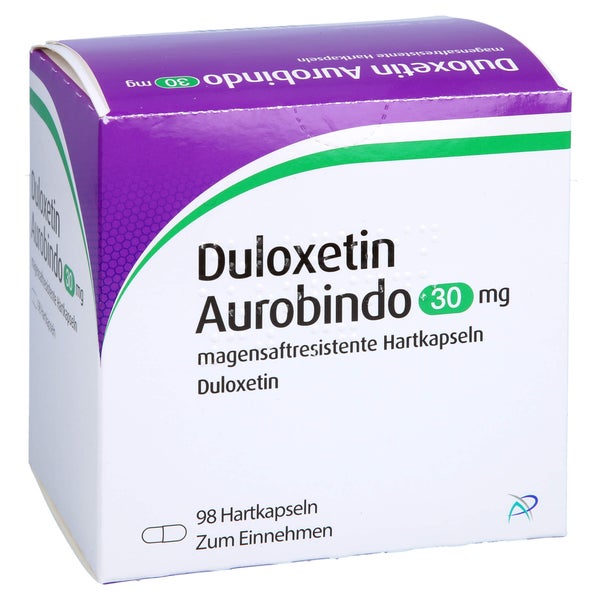 DULOXETIN Aurobindo 30 mg magensaftres.Hartkapseln 98 St