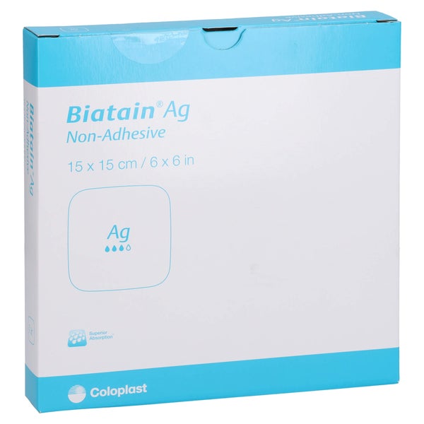 Biatain Ag Schaumverband 15x15 cm nicht 5 St
