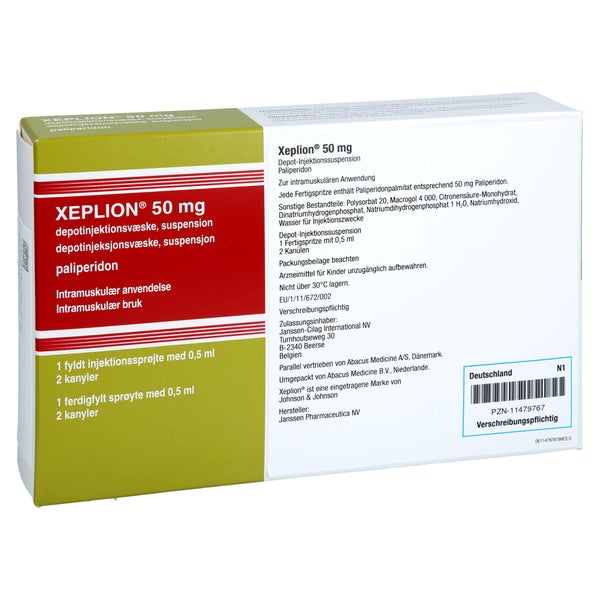 XEPLION 50 mg Depot-Injektionssusp.i.e.Fertigspr. 1 St