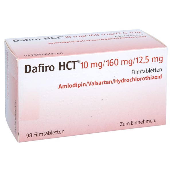 DAFIRO HCT 10 mg/160 mg/12,5 mg Filmtabletten 98 St