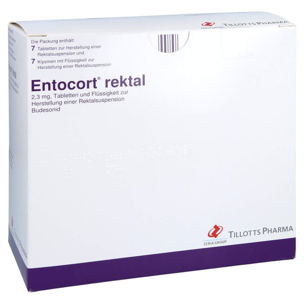 ENTOCORT rektal 7 Tbl.+7 Klys.z.Her.e.Rektalsusp. 1 P