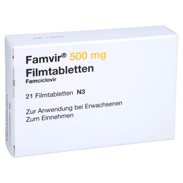 Famvir 500 mg Filmtabletten 21 St