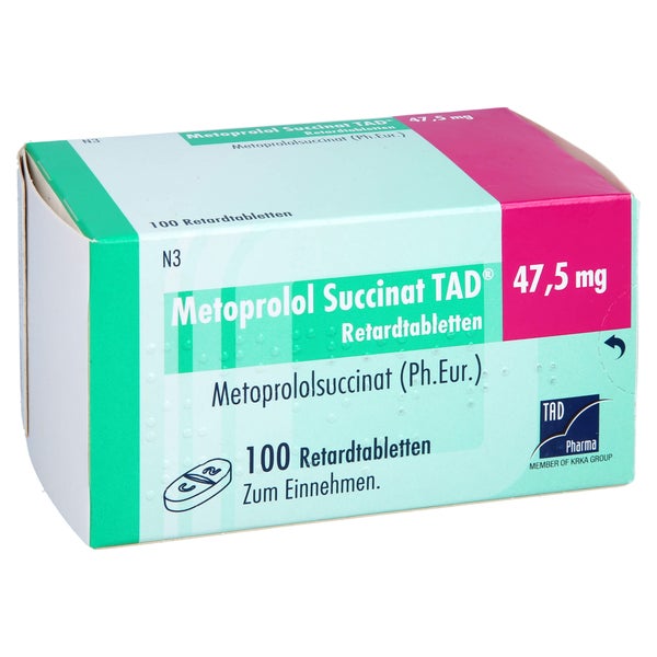 METOPROLOL SUCCINAT TAD 47,5 mg Retardtabletten 100 St