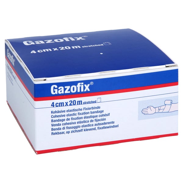 Gazofix Fixierbinde Kohäsiv 4 cmx20 m 1 St
