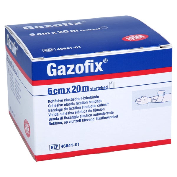 Gazofix Fixierbinde Kohäsiv 6 cmx20 m 1 St