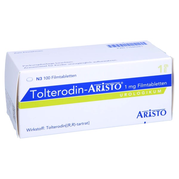 Tolterodin Aristo 1 mg Filmtabletten 100 St