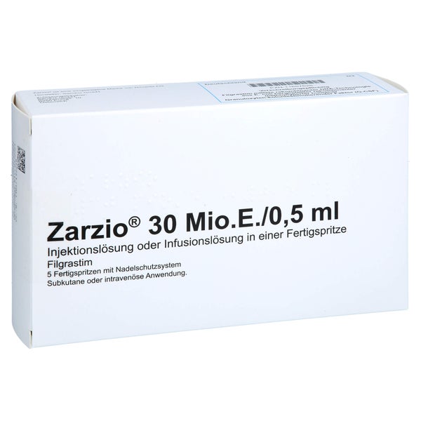 ZARZIO 30 Mio.E./0,5 ml Inj./Inf.-Lsg.i.e.Fert.-S. 5 St