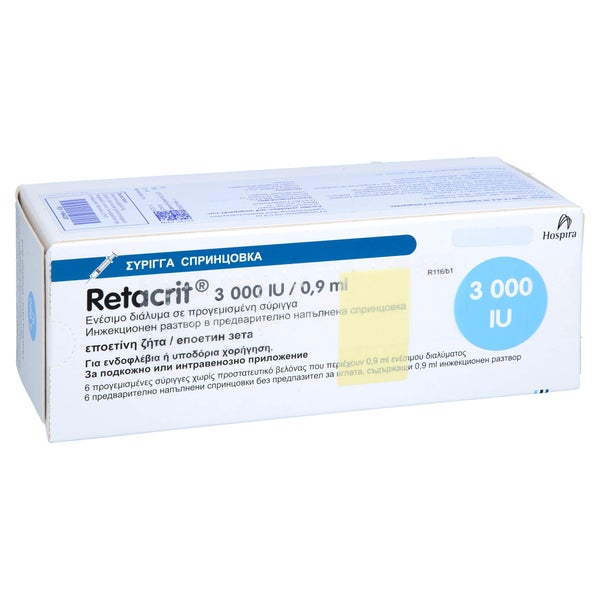 RETACRIT 3.000 I.E./0,9 ml Inj.-L.i.e.Fertigspr. 6 St