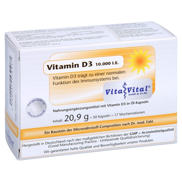 Vitamin D3 10.000 I.E. Kapseln 50 St