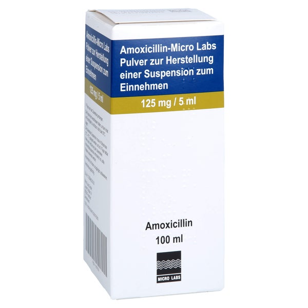 AMOXICILLIN Micro Labs 125 mg/5 ml 100 ml