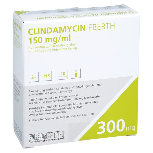 CLINDAMYCIN Eberth 150 mg/ml 300 mg K.H.Inj.Inf. 10X2 ml