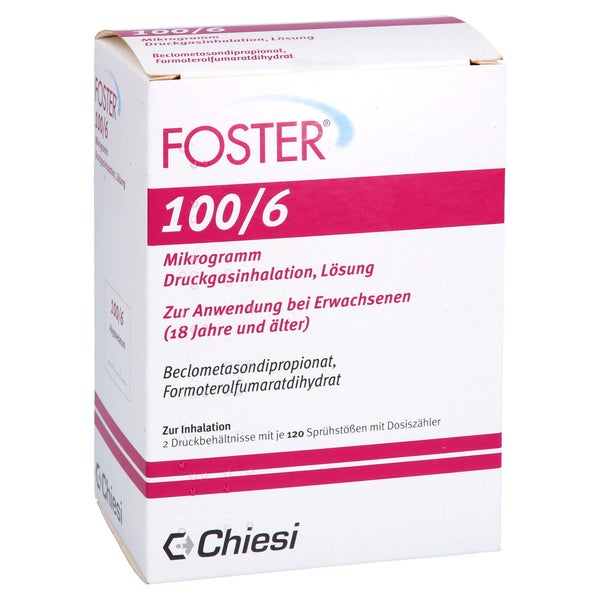 Foster 100/6 µg 120 Hub Dosieraerosol 2 St