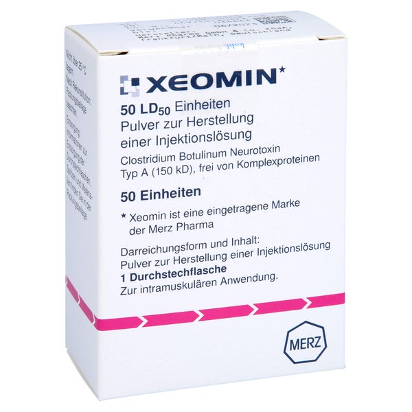 XEOMIN 50 LD50 Einheiten Plv.z.Herst.e.Inj.-Lsg. 1 St
