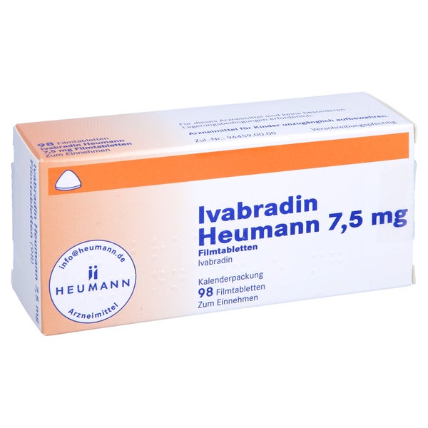 Ivabradin Heumann 7,5 mg Filmtabletten 98 St
