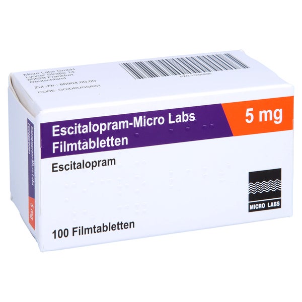 ESCITALOPRAM Micro Labs 5 mg Filmtabletten 100 St
