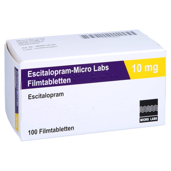 ESCITALOPRAM Micro Labs 10 mg Filmtabletten 100 St