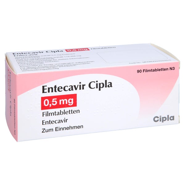 Entecavir Cipla 0,5 mg Filmtabletten 90 St