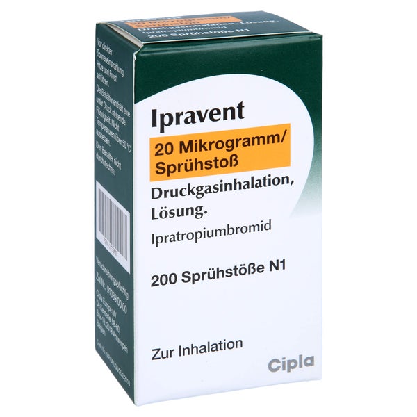 IPRAVENT 20 Mikrogramm/Sprühstoß Druckgasinhalat. 1 St