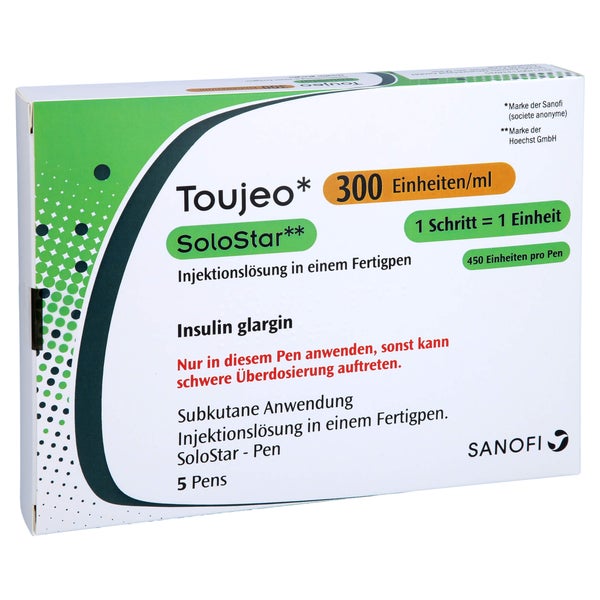 TOUJEO 300 E/ml SoloStar Inj.-Lsg.i.e.Fertigpen 5X1,5 ml
