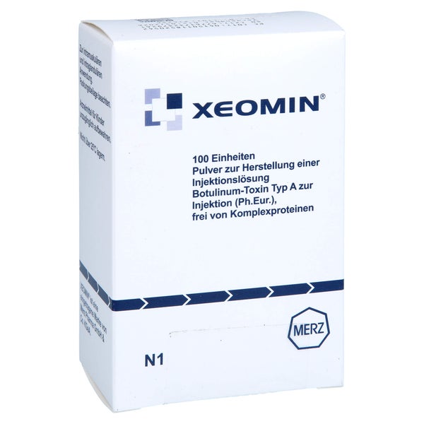 XEOMIN 100 LD50 Einheiten Plv.z.Herst.e.Inj.-Lsg. 1 St