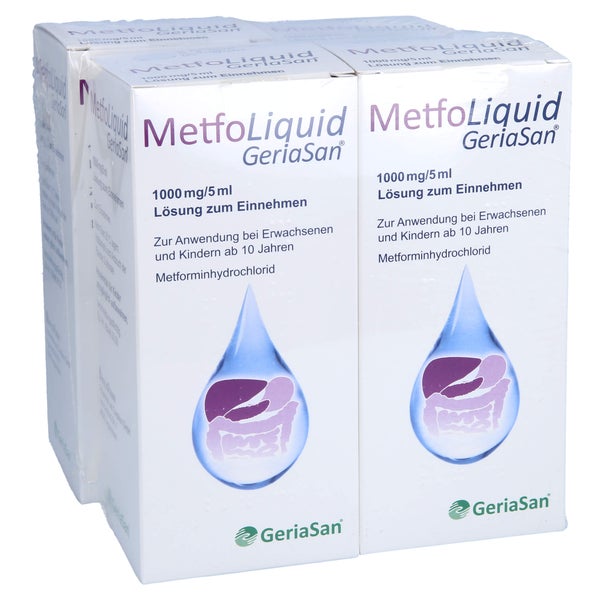 METFOLIQUID GeriaSan 1000 mg/5 ml Lsg.z.Einnehmen 4X150 ml