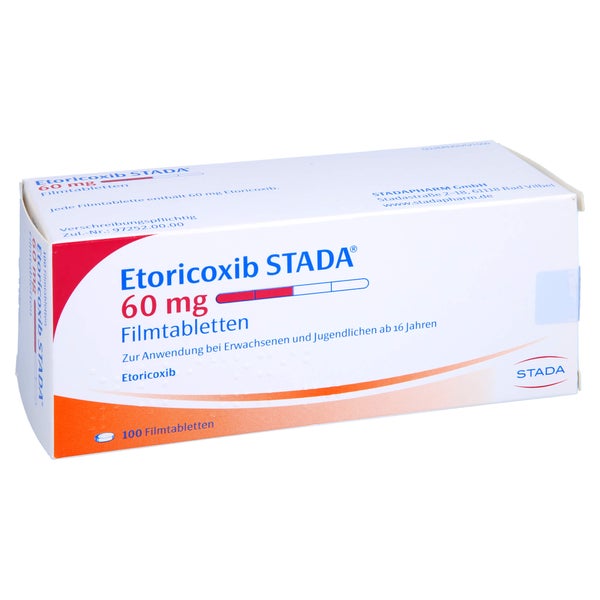 Etoricoxib Stada 60 mg Filmtabletten 100 St