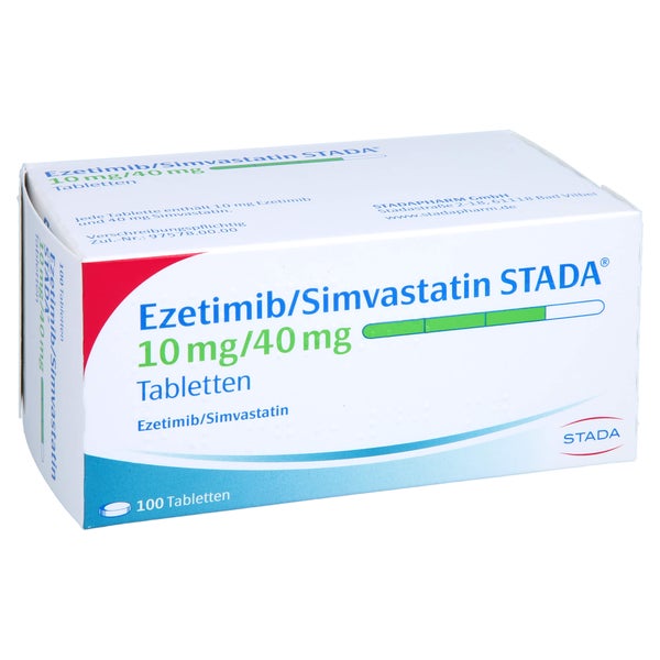 EZETIMIB/Simvastatin STADA 10 mg/40 mg Tabletten 100 St