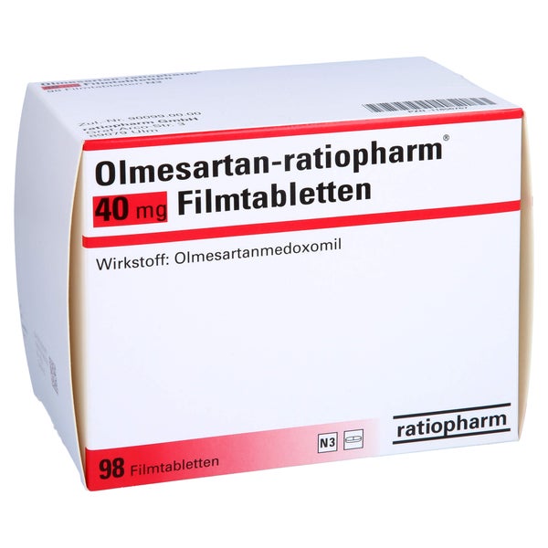 OLMESARTAN-ratiopharm 40 mg Filmtabletten 98 St