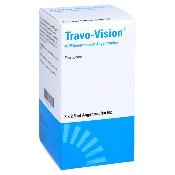 TRAVO-VISION 40 Mikrogramm/ml Augentropfen 3X2,5 ml