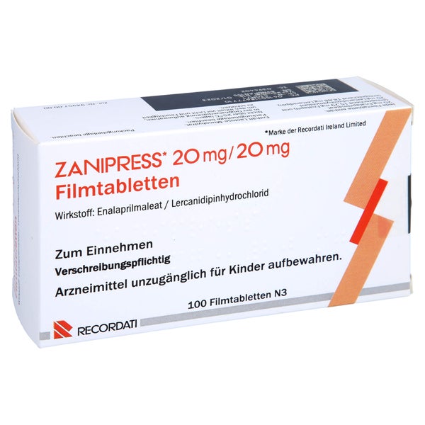 Zanipress 20 Mg/20 mg Filmtabletten 100 St