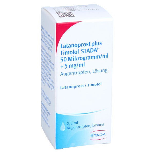 LATANOPROST plus Timolol STADA 50 µg/ml+5 mg/ml AT 2,5 ml