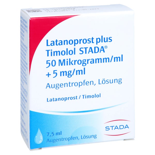 LATANOPROST plus Timolol STADA 50 µg/ml+5 mg/ml AT 3X2,5 ml