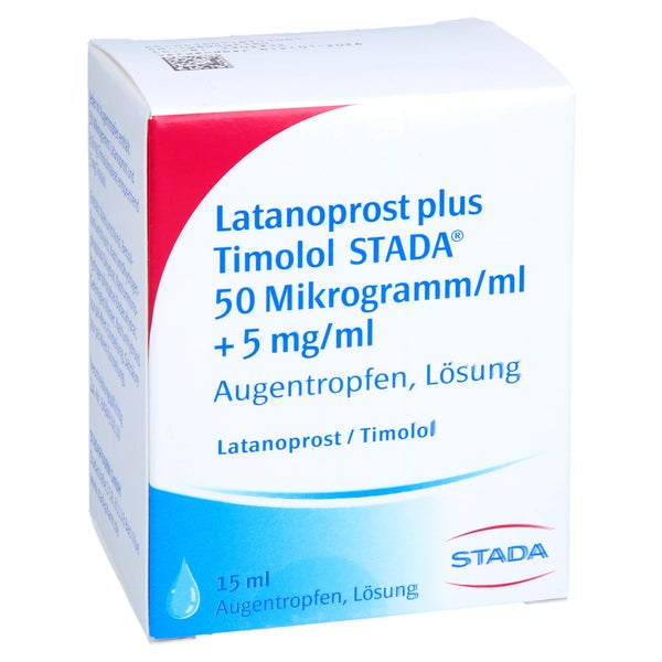 LATANOPROST plus Timolol STADA 50 µg/ml+5 mg/ml AT 6X2,5 ml