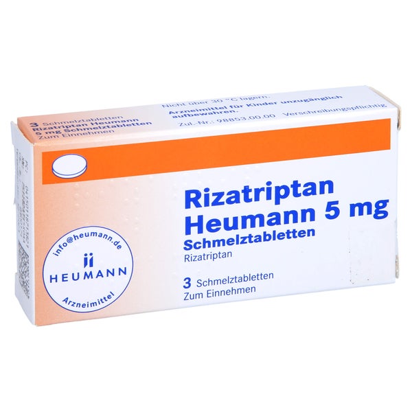 RIZATRIPTAN Heumann 5 mg Schmelztabletten 3 St