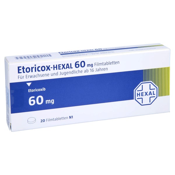 Etoricox-hexal 60 mg Filmtabletten 20 St